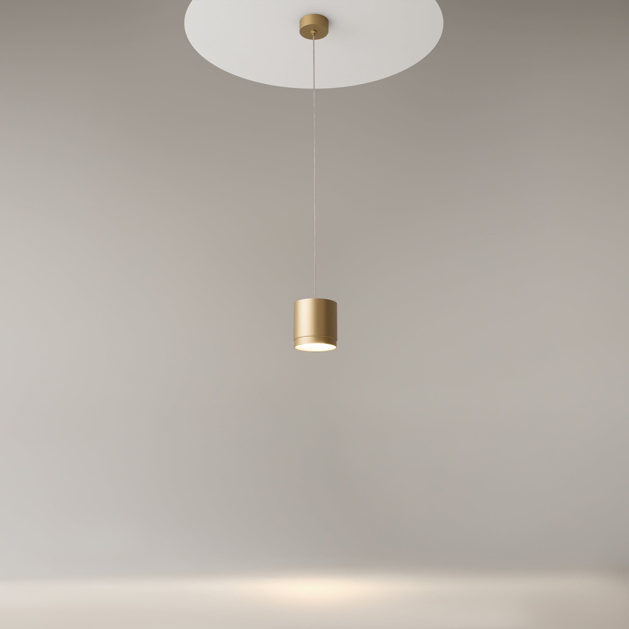 Maytoni Lampa wisząca Polar - Aluminium + tworzywo sztuczne - Złoty matowy P088PL-GX53-MG