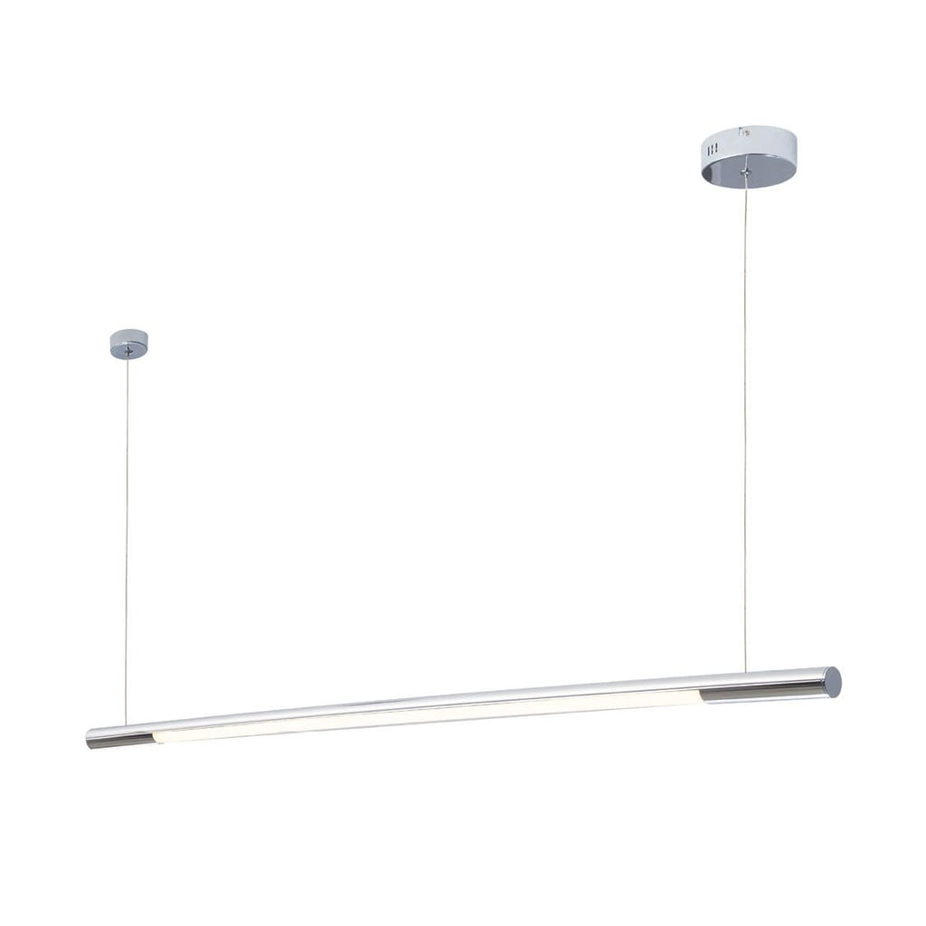 Maxlight Lampa wisząca Organic Horizon 150cm - Stal nierdzewna + akryl - Chrom P0359