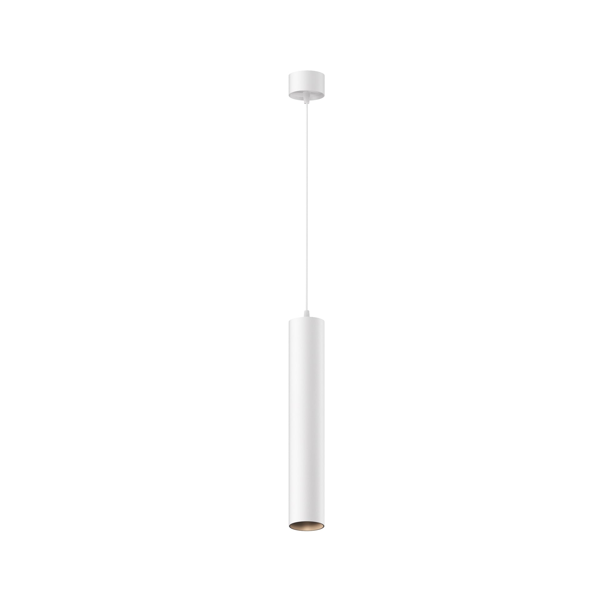 Maytoni Lampa wisząca Focus LED - Aluminium - Biały P072PL-L12W4K-1