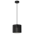 Luminex Żyrandol Loft, klosz cylindryczny śr. 180, wys. 150 czarny 1xE27 - Stal - Czarny LX-5236