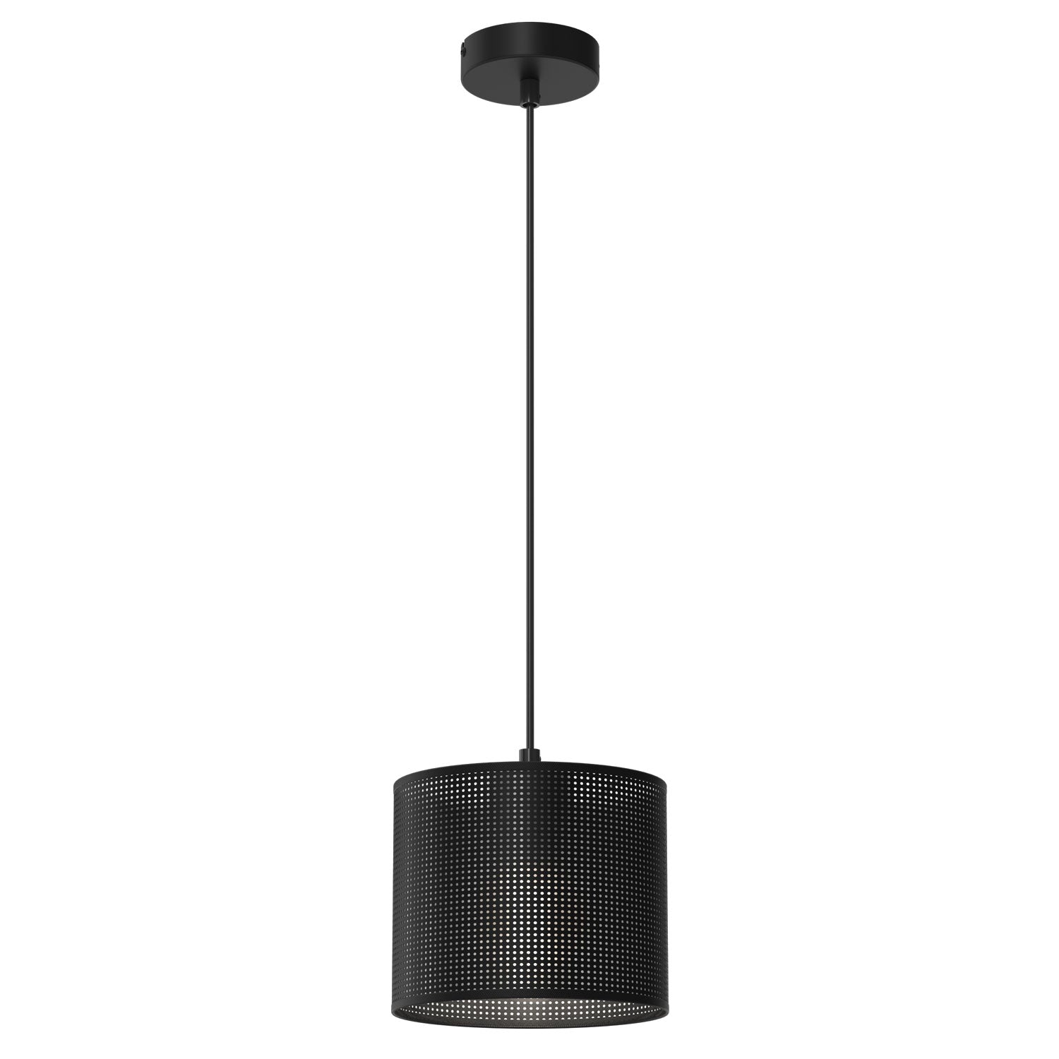 żyrandol Loft shade black, cylinder shade dia 180, h 150 black 1xE27