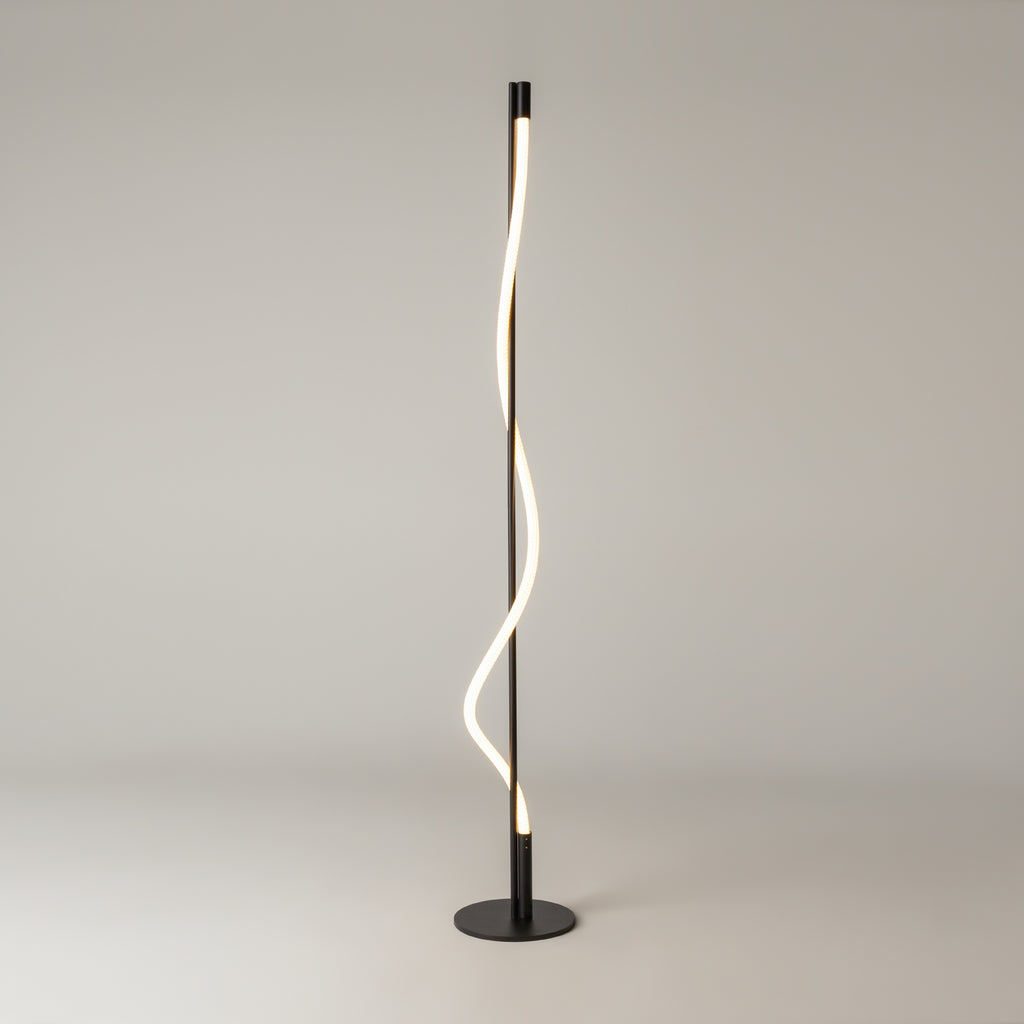 Maytoni Lampa podłogowa Tau - Aluminium - Czarny MOD166FL-L15B3K