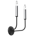 kinkiet Akasya black/chrome 2xE14