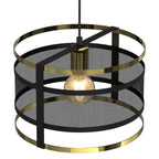 żyrandol Rim black/gold 1xE27