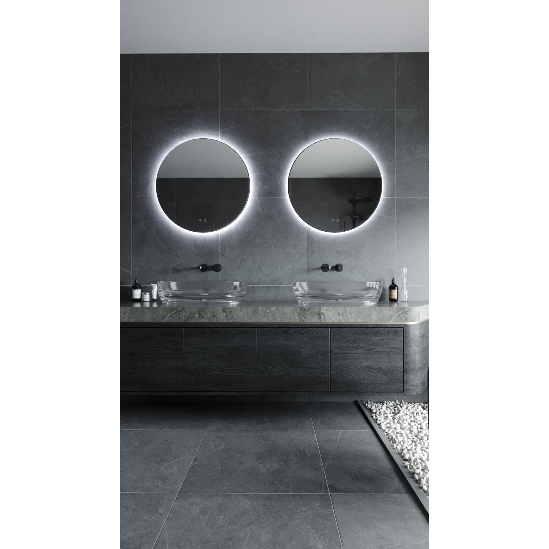Maxlight Lustro Mirror Okrąg - Metal + szkło - Biały W0387