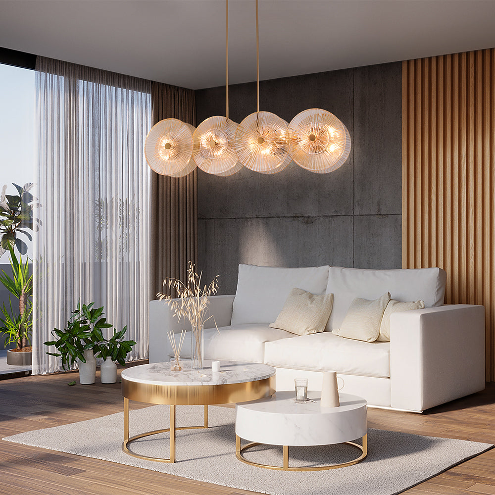 Maytoni Lampa wisząca Aster - Metal - Złoty MOD007PL-08G1