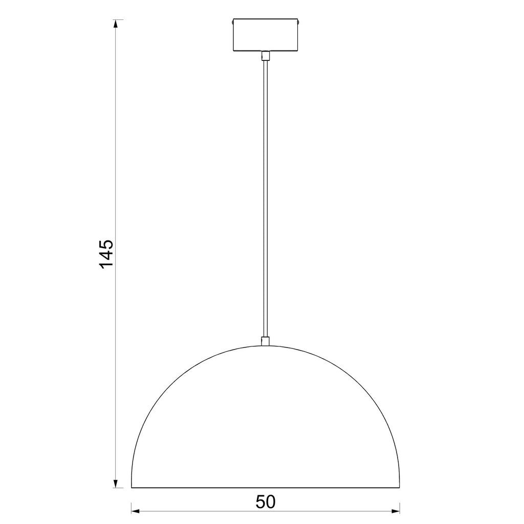 żyrandol Single white 1xE27