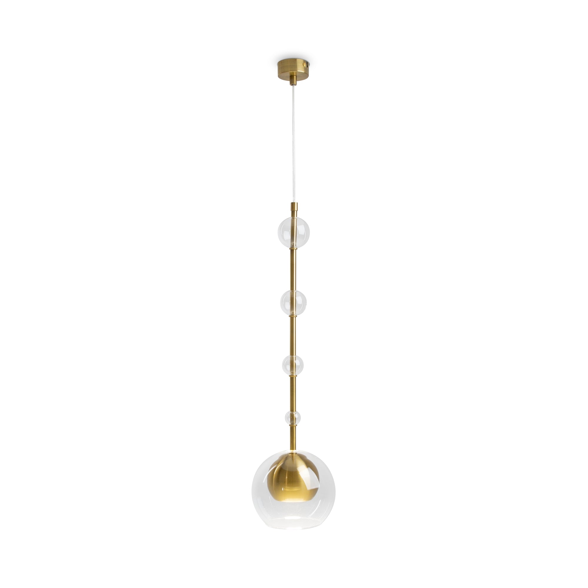 Maytoni Lampa wisząca Ros - Metal - Mosiądz MOD227PL-01BS