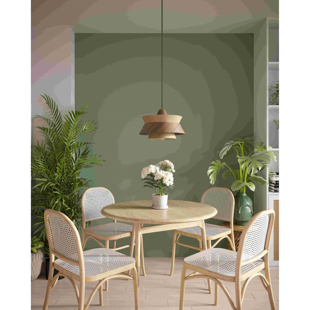 Maxlight Lampa wisząca Kioto - Metal + drewno - Jasne drewno + ciemne drewno P0549