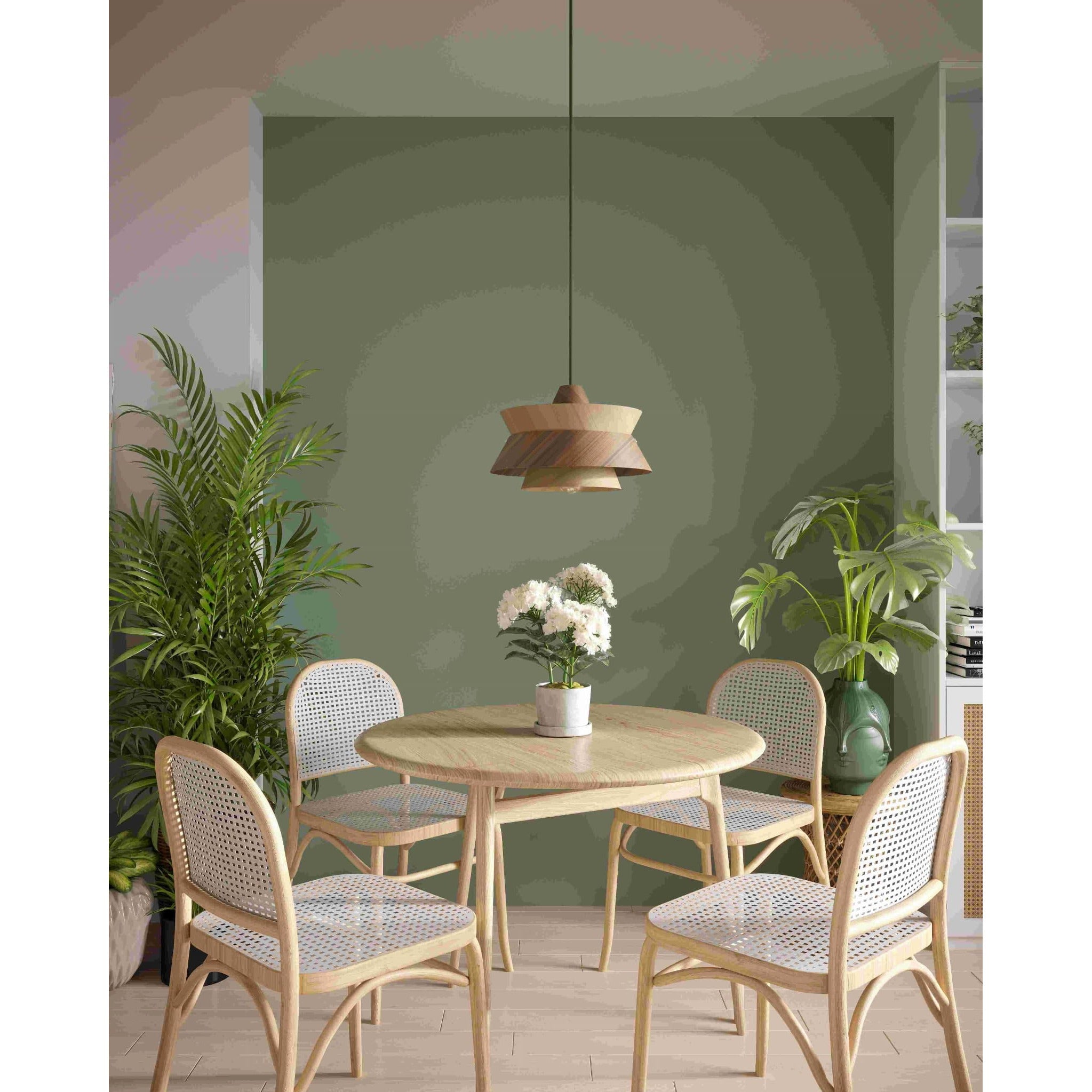 Maxlight Lampa wisząca Kioto - Metal + drewno - Jasne drewno + ciemne drewno P0549