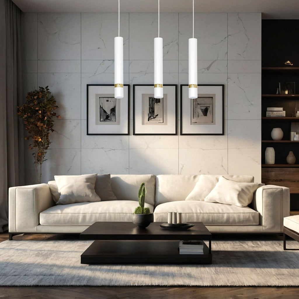 żyrandol Reno white/gold 3xGU10