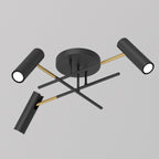 plafon prosty Axion black/gold 3xGU10