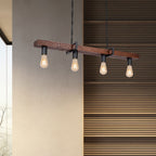 żyrandol Hard dark wood/black 4