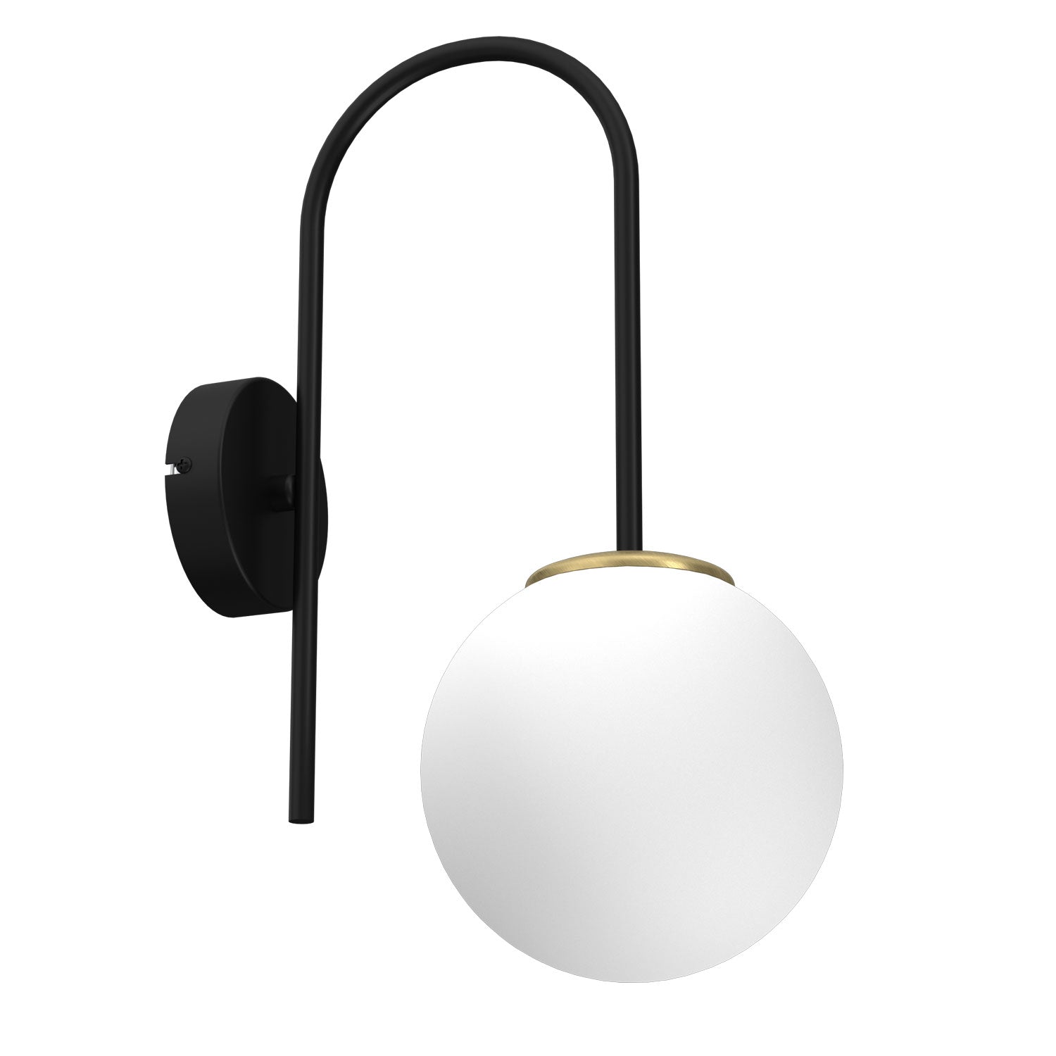 kinkiet Cambridge (glass 2815) black/brass 1xE14