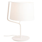 Maxlight Lampa stołowa Chicago - Metal + tkanina - Biały T0028