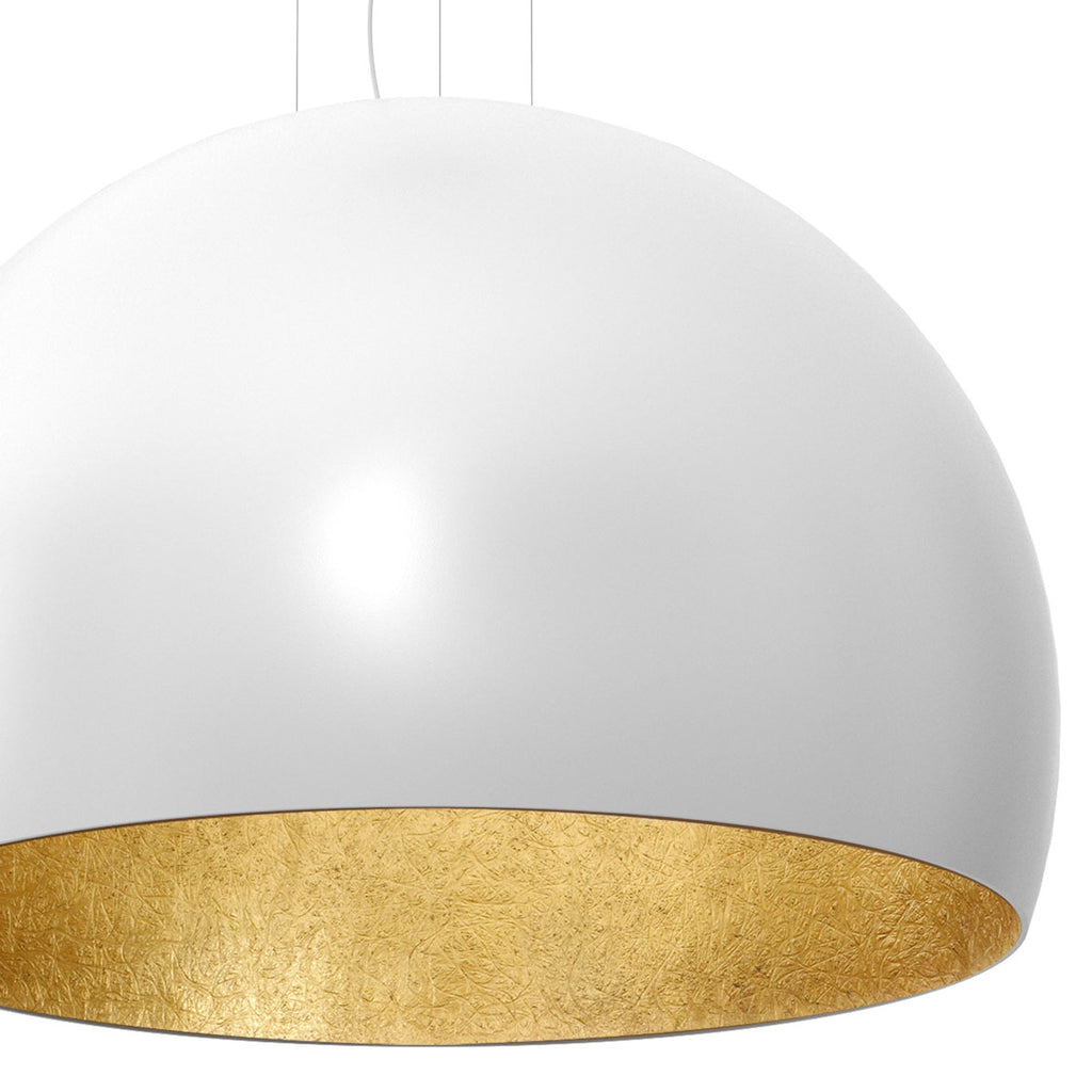 żyrandol Compo 3/4 bool ( dia 1000) white/gold 1xE27