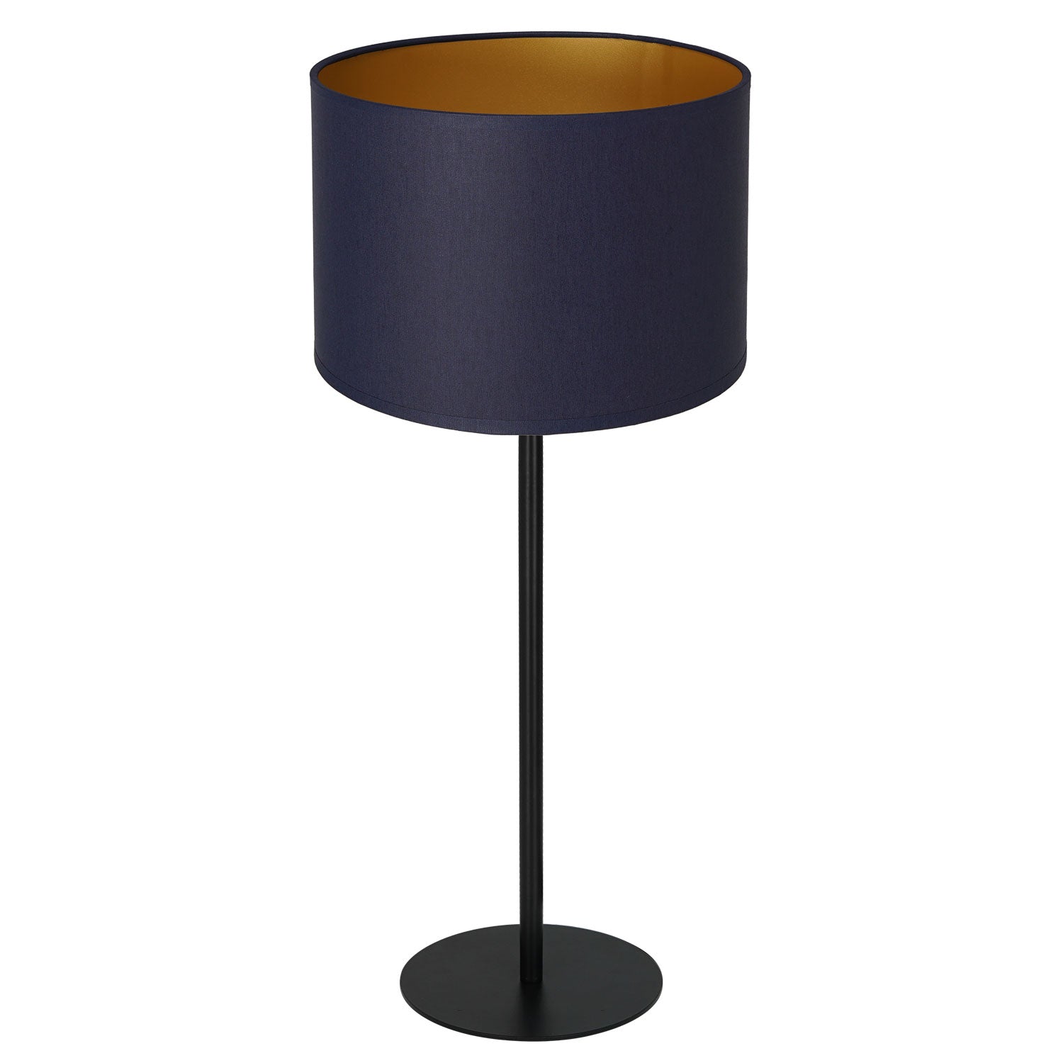 lampka gab. Arden H 58 black, cylinder shade dia 250, h 170 navy blue/gold 1xE27