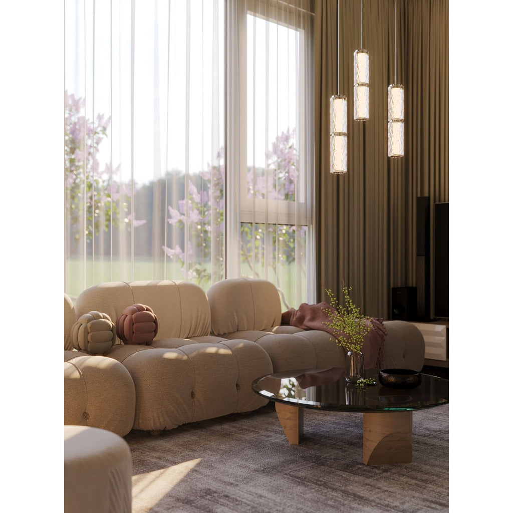 Maxlight Lampa wisząca Love 11W - Metal + akryl - Chrom P0648