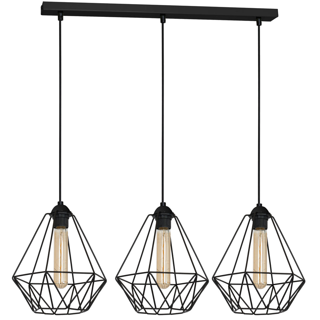 żyrandol Basket New black 3xE27