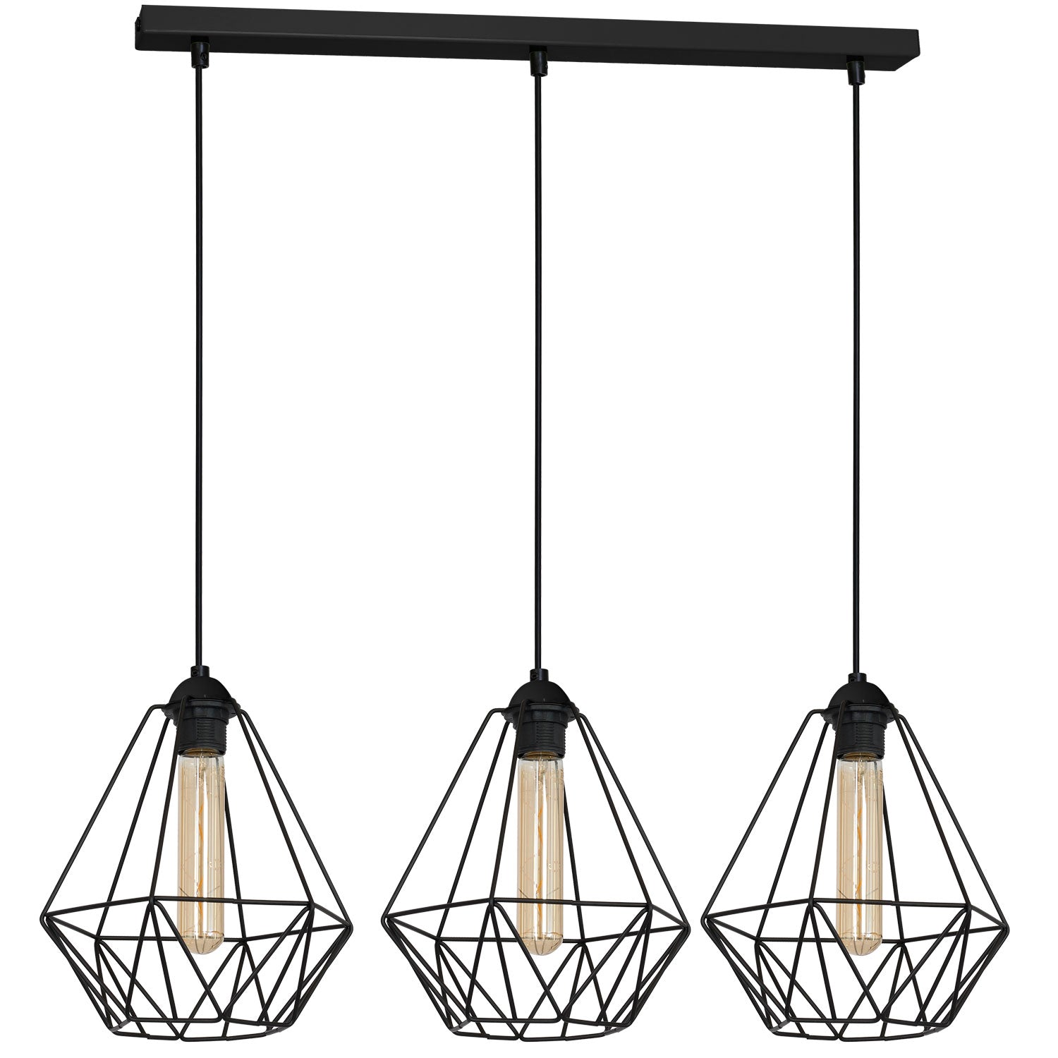 żyrandol Basket New black 3xE27
