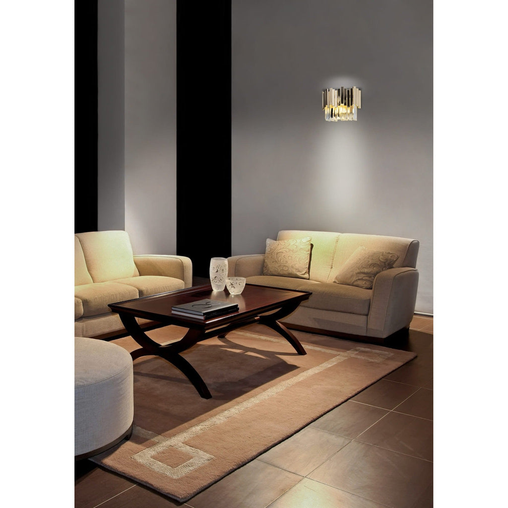 Maxlight Kinkiet Trend - Metal + szkło - Złoty W0251