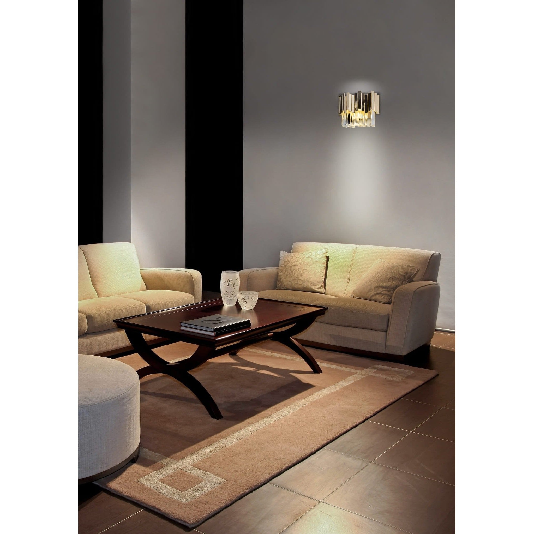 Maxlight Kinkiet Trend - Metal + szkło - Złoty W0251