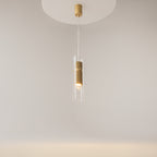 Maytoni Lampa wisząca Dynamics - Aluminium - Złoty MOD326PL-01MG