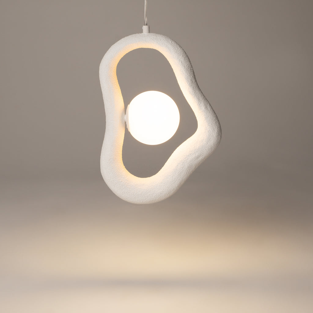 Maytoni Lampa wisząca Opus - Metal - Biały MOD380PL-01W
