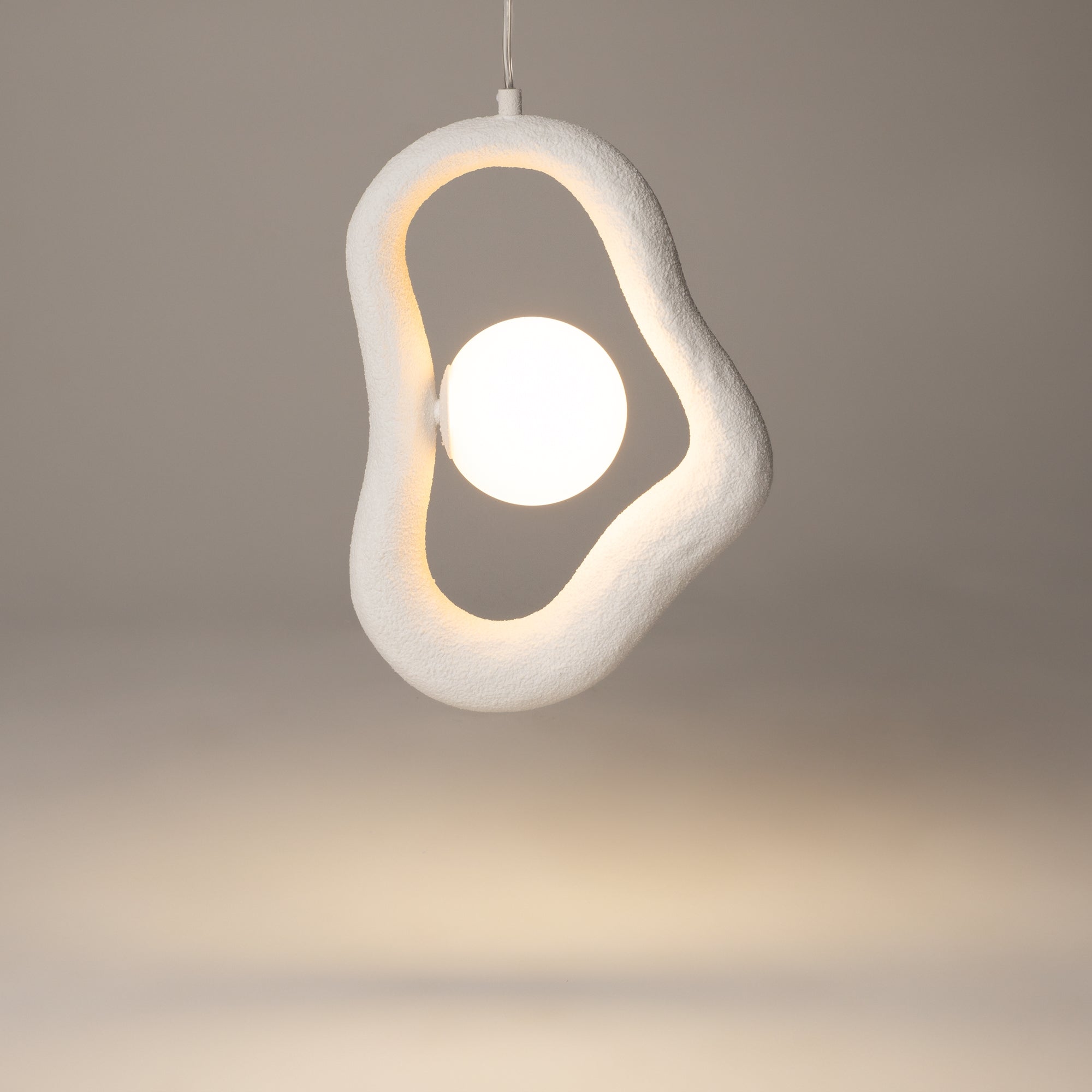 Maytoni Lampa wisząca Opus - Metal - Biały MOD380PL-01W