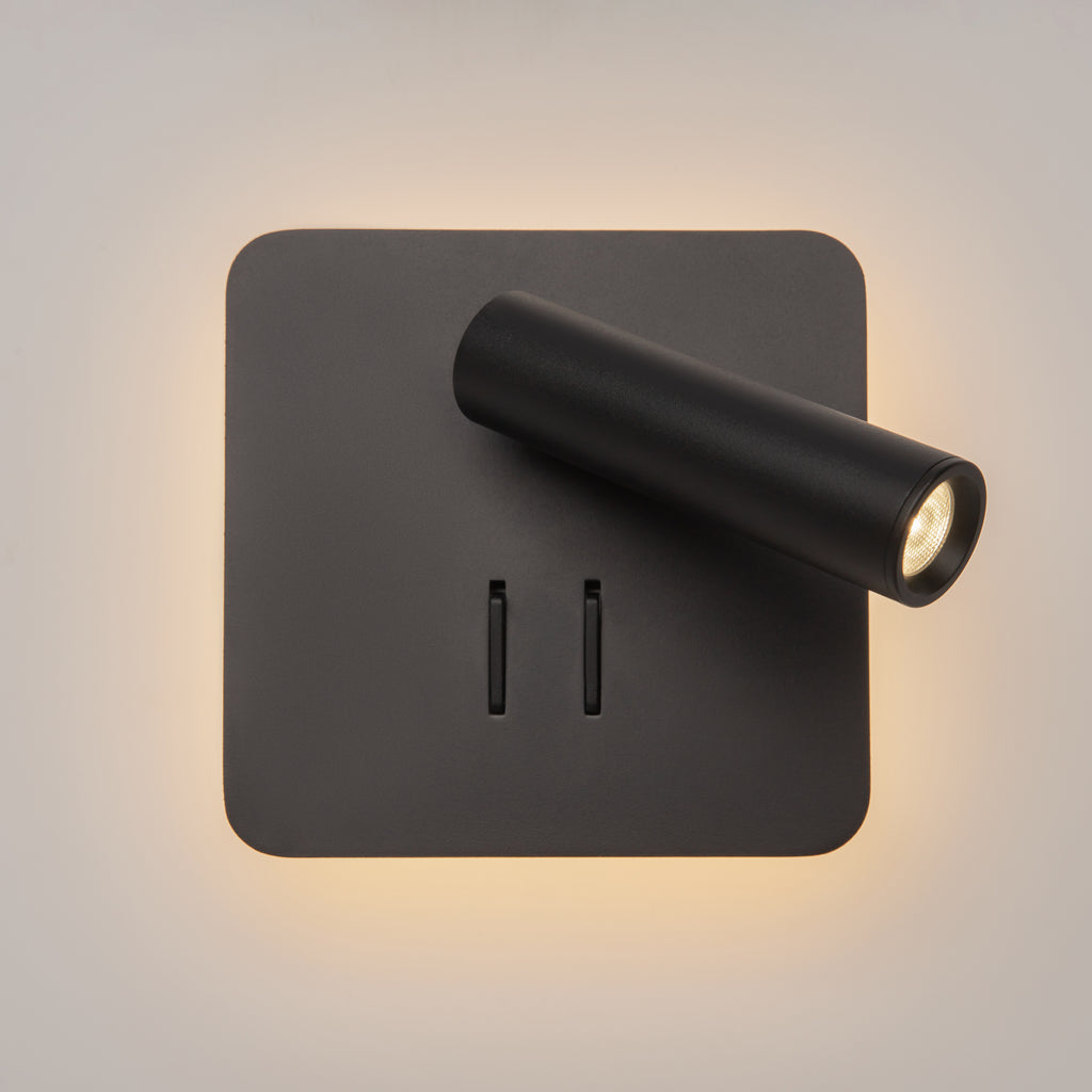 Maytoni Kinkiet Ios 176 - Aluminium - Czarny C175-WL-01-6W-B