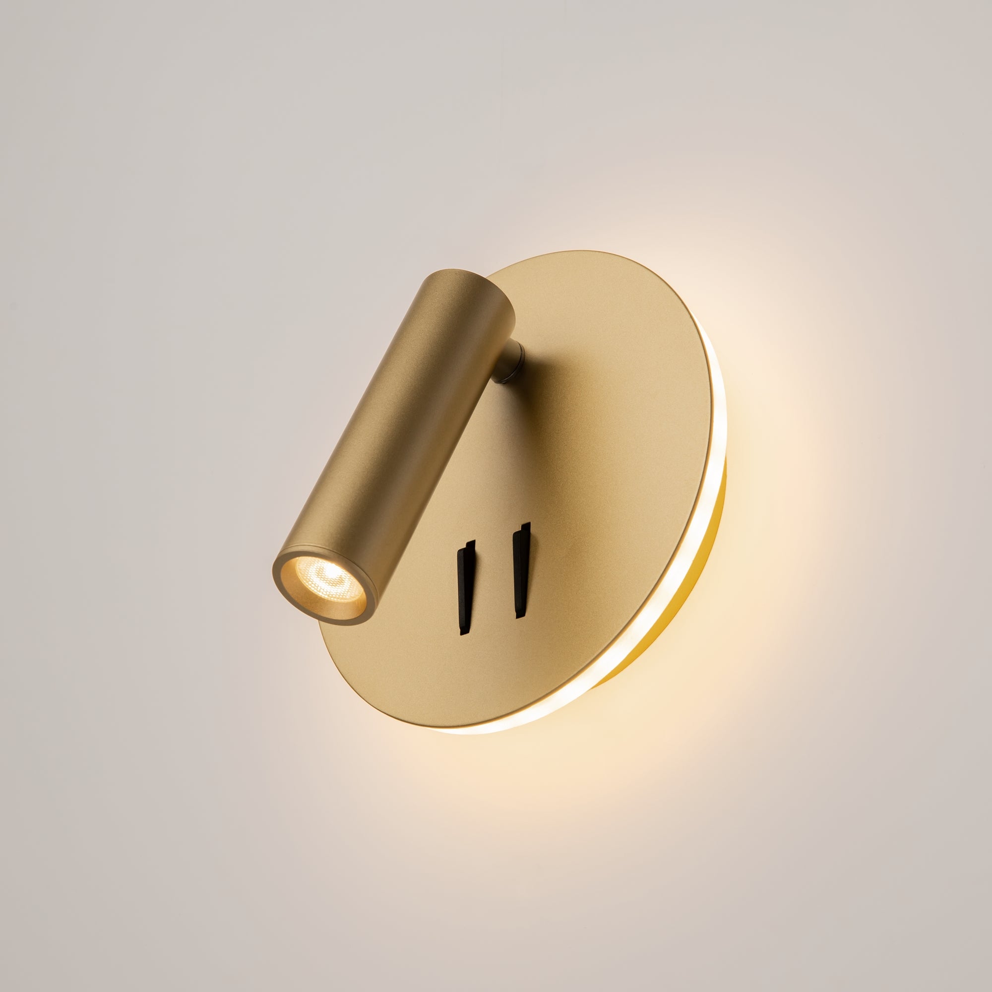 Maytoni Kinkiet Ios 176 - Aluminium - Złoty matowy C176-WL-01-6W-MG
