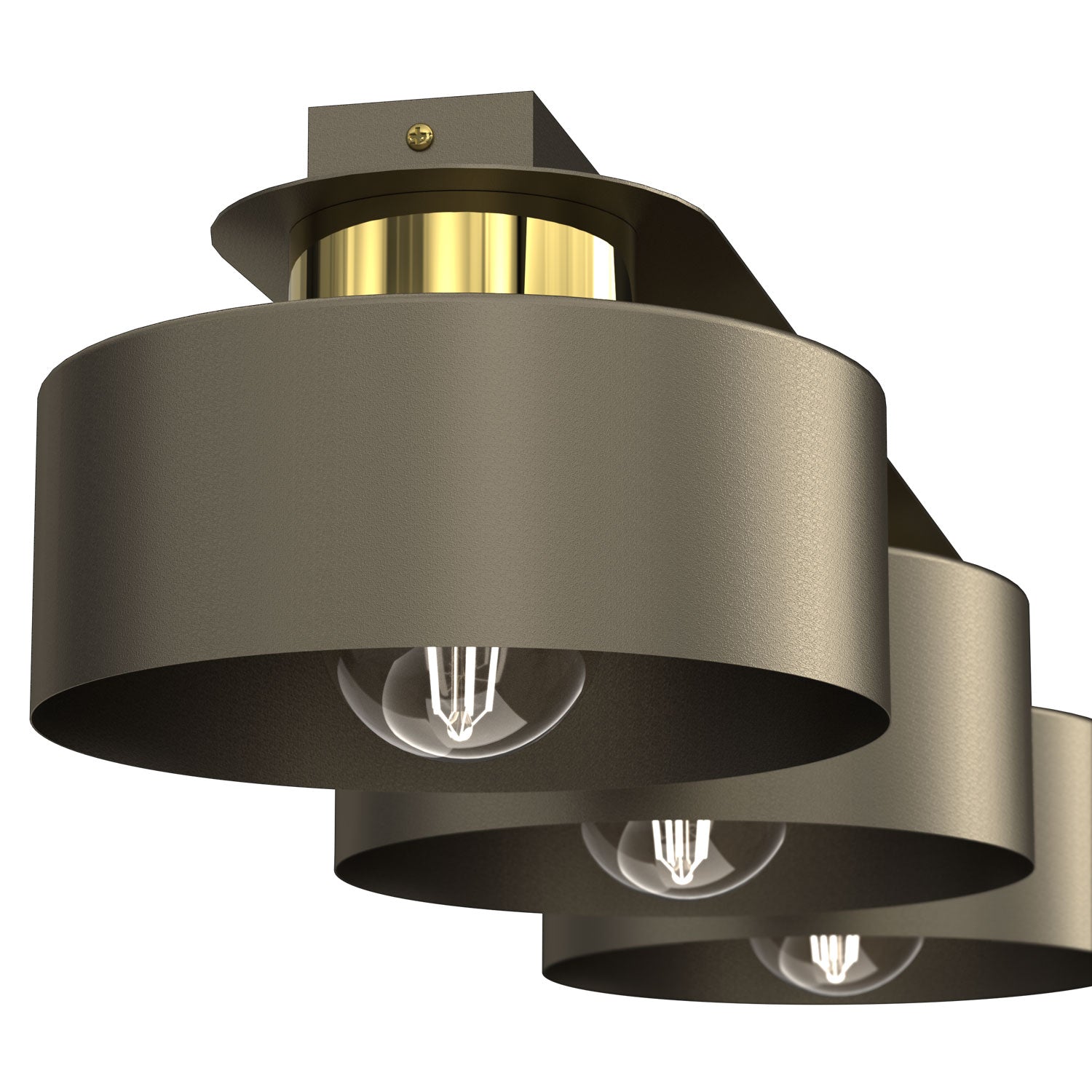 plafon Marti titanium-bronze/gold 3xE27