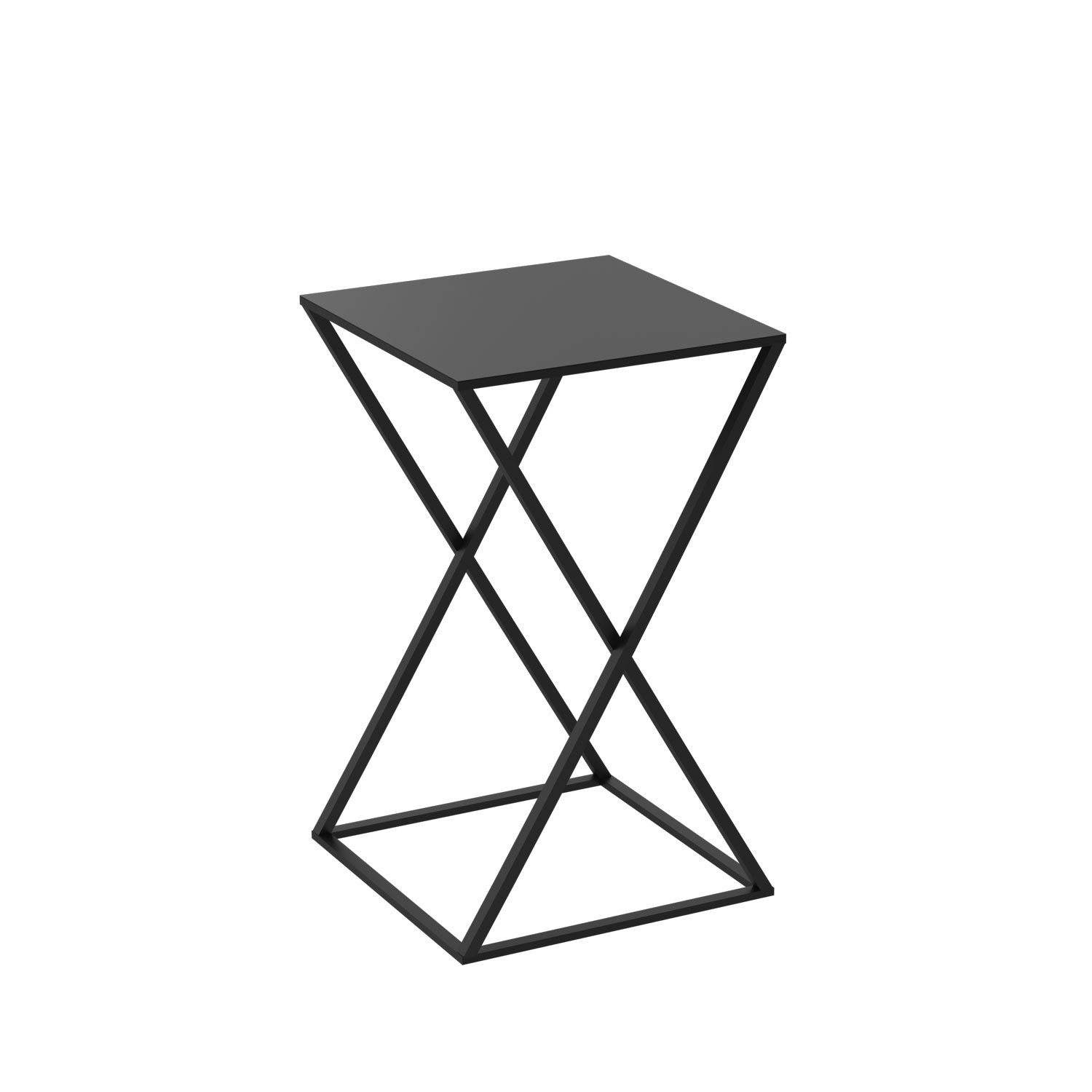 Flower stand Column B 400x240x240 black