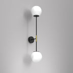 kinkiet Glame black/gold 2xE27