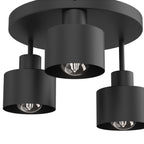 plafon Parkla klosz metal black 3xE27