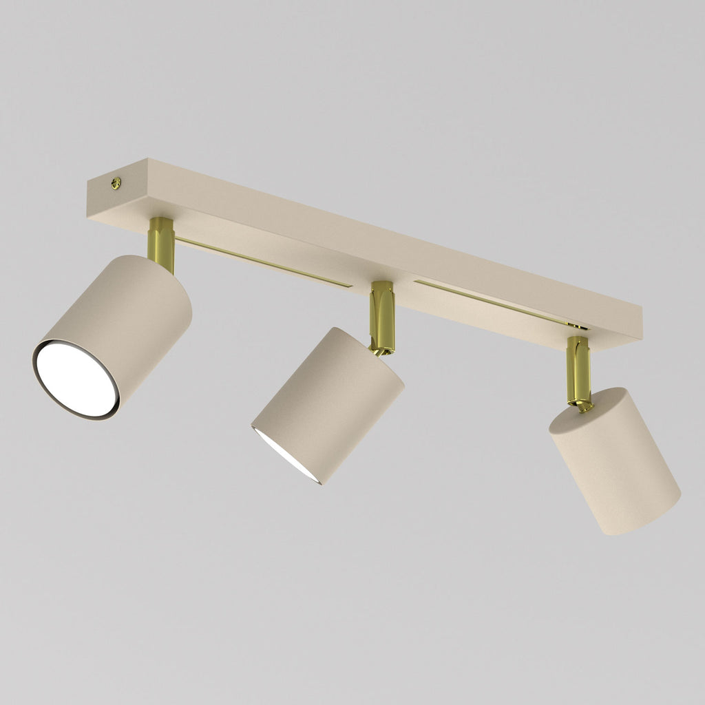 spot Striper beige/gold 3xGU10