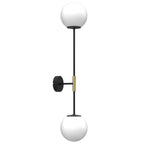 kinkiet Glame black/gold 2xE27