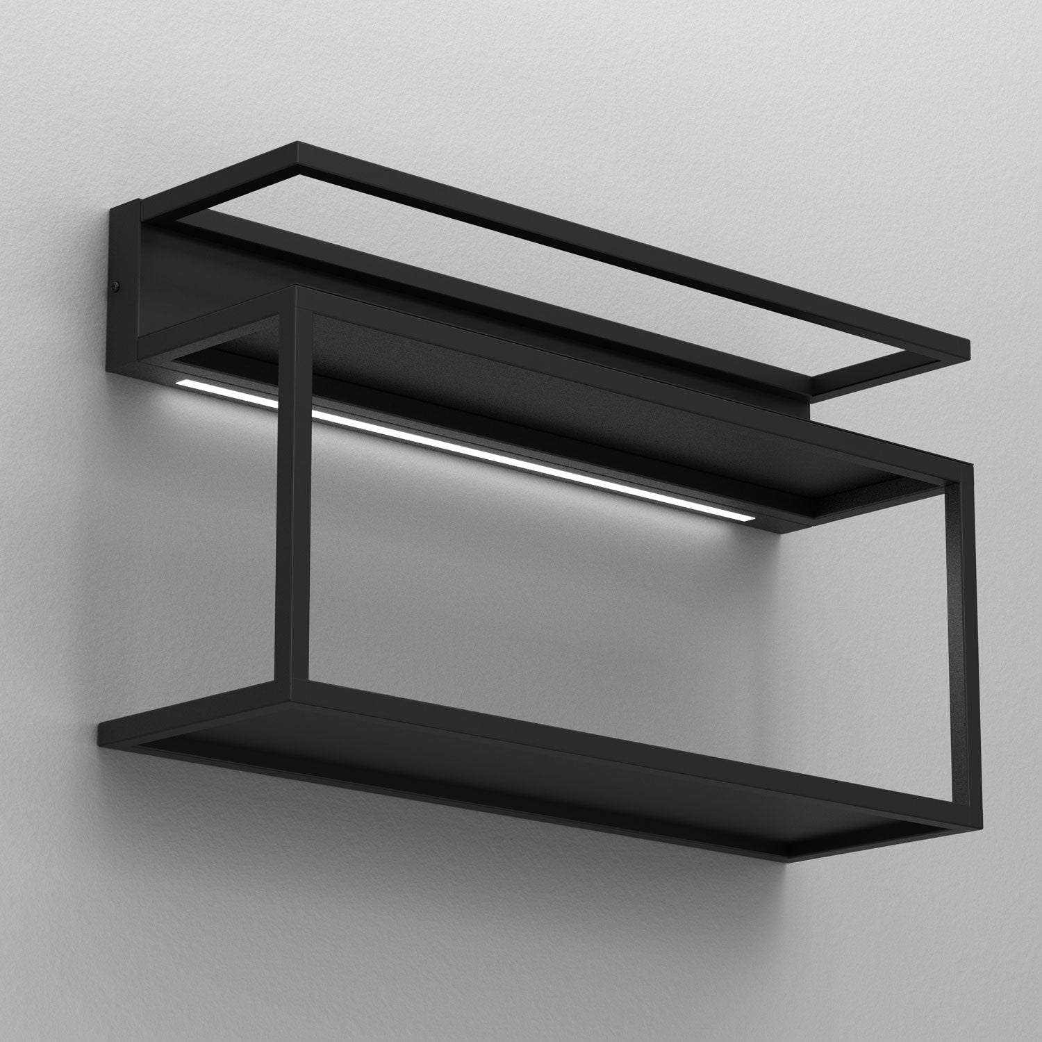 wall mounted shelf with 1 x LED decoration light