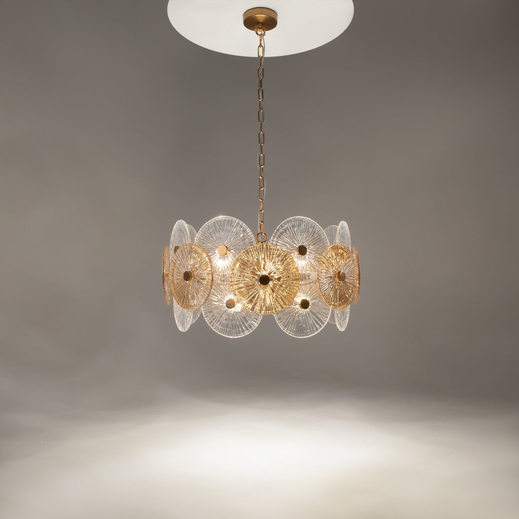 Maytoni Lampa wisząca Aster - Metal - Brąz MOD007PL-08G