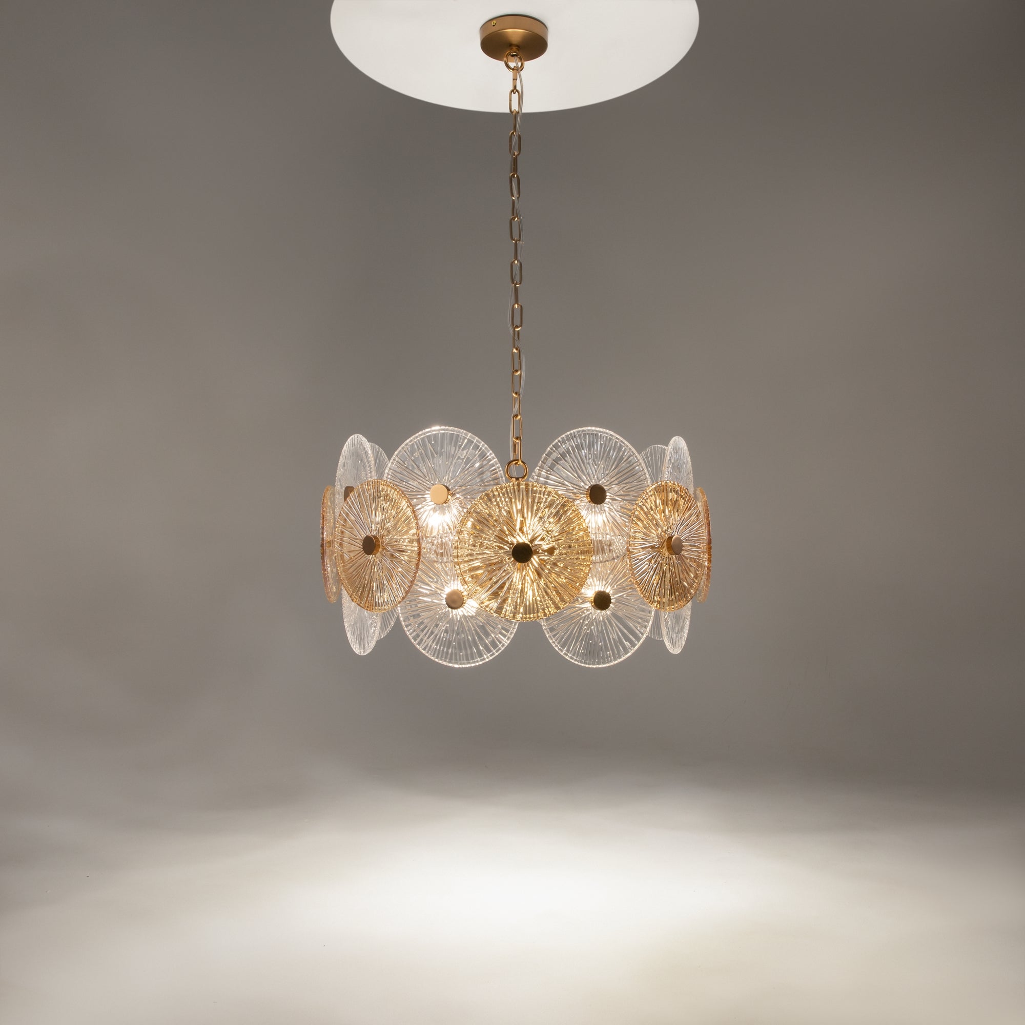Maytoni Lampa wisząca Aster - Metal - Brąz MOD007PL-08G