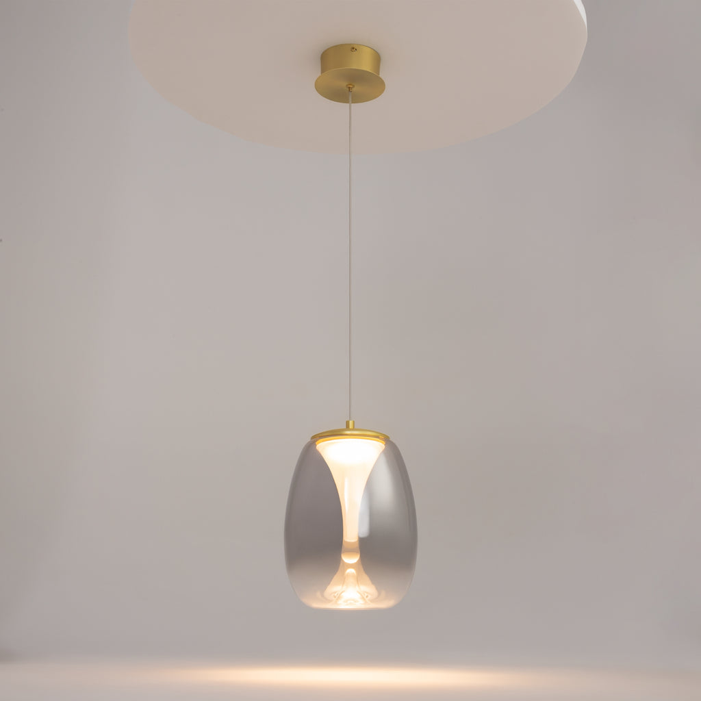 Maytoni Lampa wisząca Splash - Aluminium - Złoty MOD282PL-L8G3K