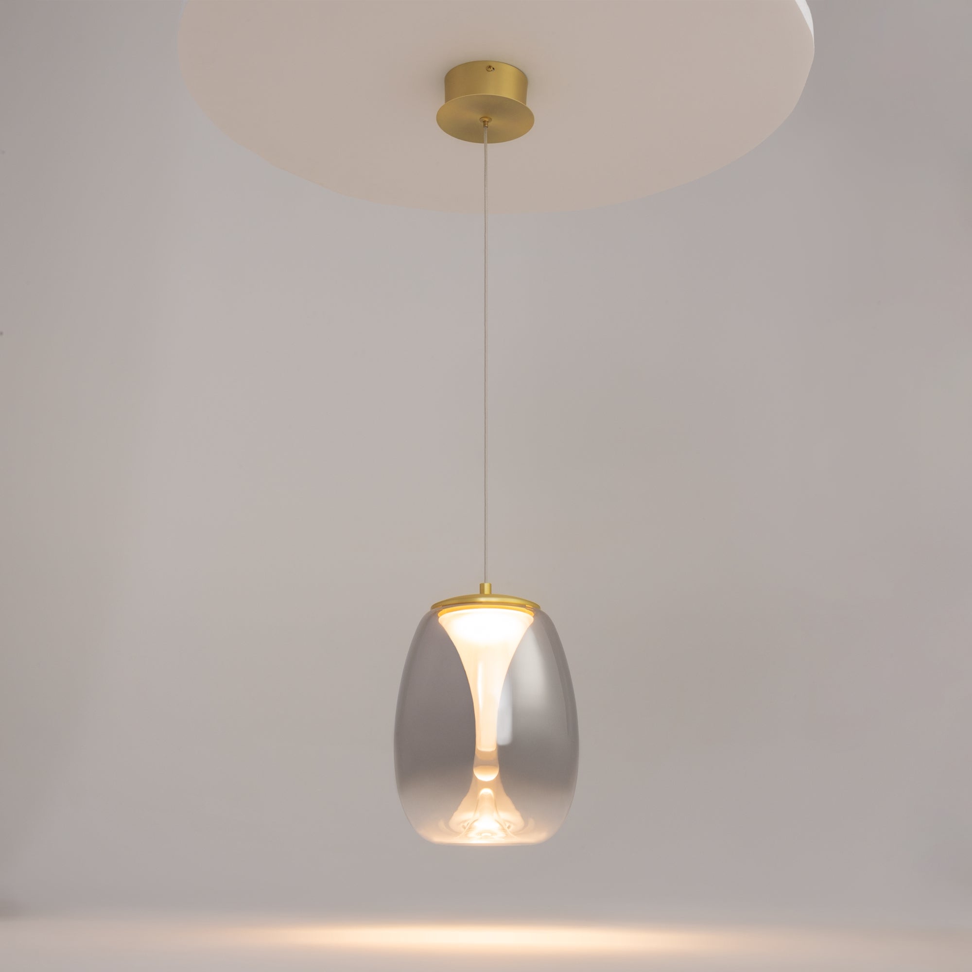 Maytoni Lampa wisząca Splash - Aluminium - Złoty MOD282PL-L8G3K