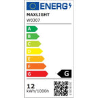 Maxlight Kinkiet Flink - Aluminium + akryl - Czarny W0307
