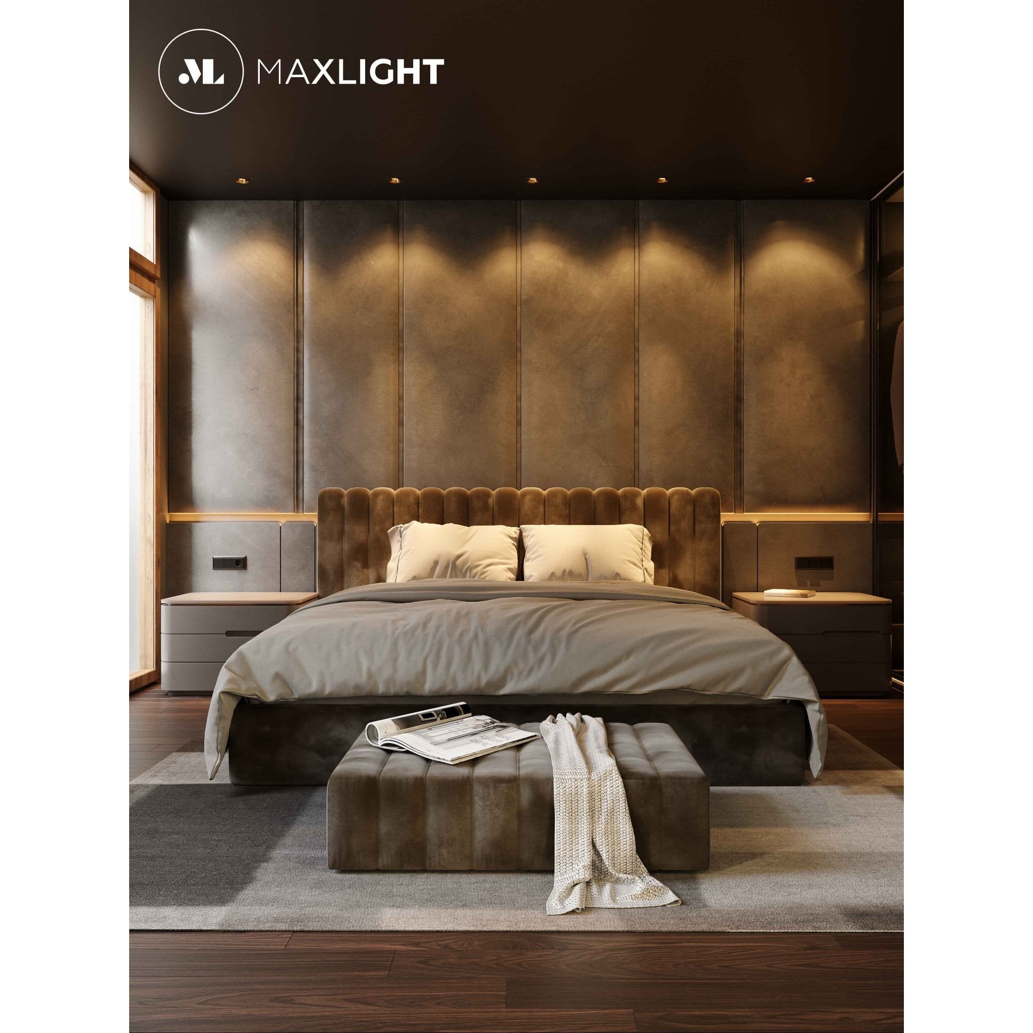 Maxlight Oprawa wpuszczana Galexo - Metal - Czarny H0107
