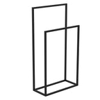 standing towel hanger - double, black