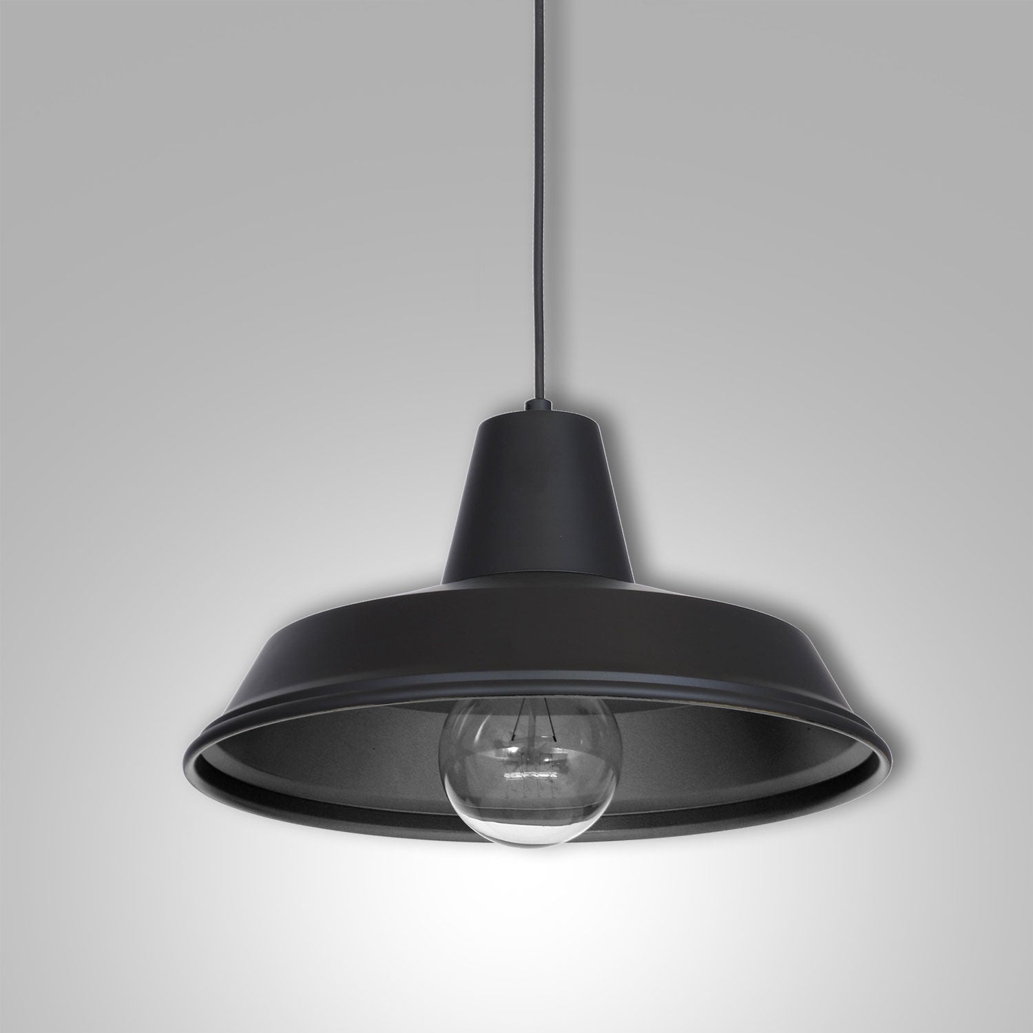 żyrandol Class black 1xE27