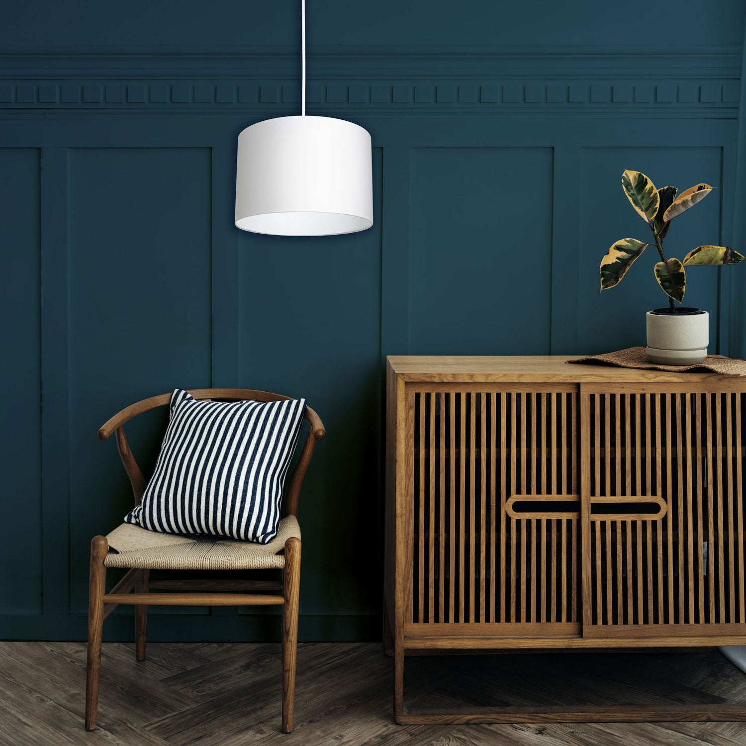 żyrandol Arden white, cylinder shade dia 250, h 170 white 1xE27