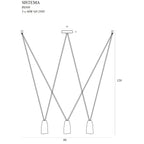 Maxlight Lampa wisząca Sistema III - Metal - Czarny P0399