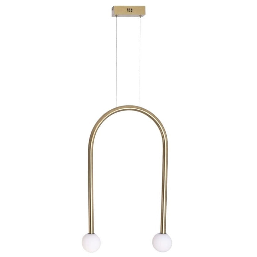 Maxlight Lampa wisząca Enigma - Metal + szkło - Złoty P0514
