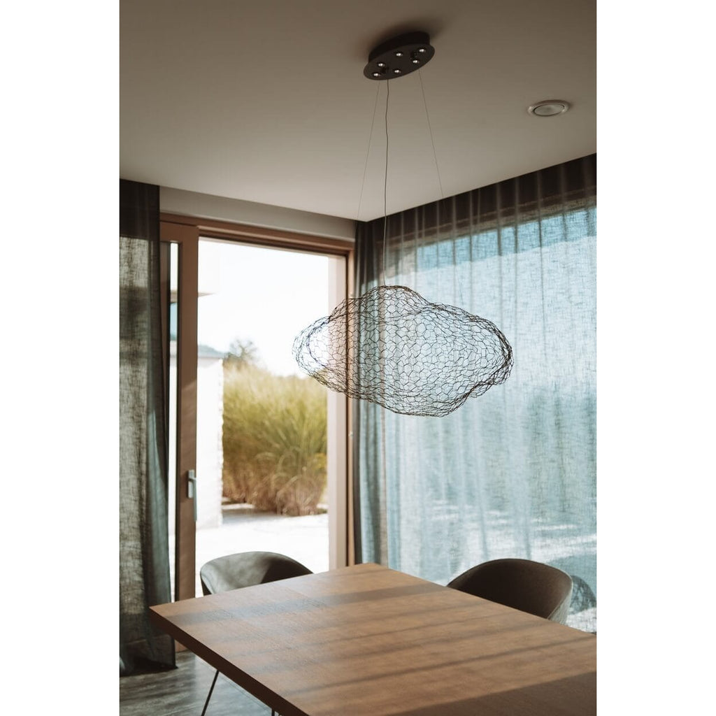 Maxlight Lampa wisząca Stardust - Stal nierdzewna + akryl - Czarny P0525D